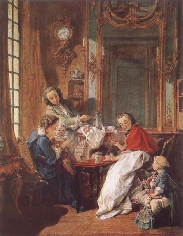 Francois Boucher An Afternoon Meal Germany oil painting art